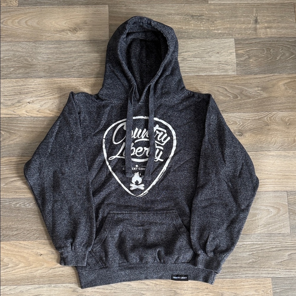 Women Dark Charcoal Hooded Sweatshirt